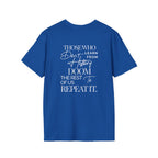 Patriotic Unisex Softstyle T-Shirt - "USA" & History Quote Design