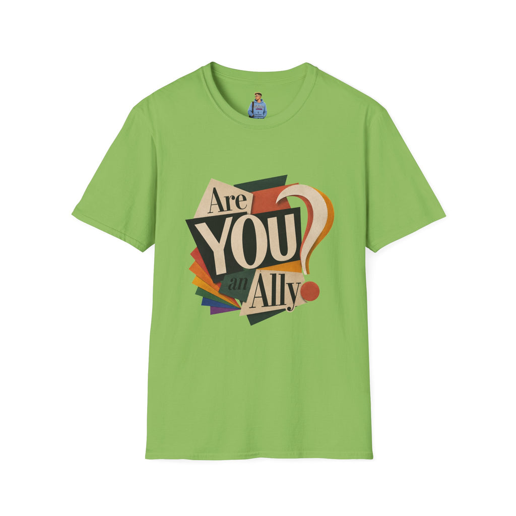 Are You An Ally? T-Shirt — Vintage Pride Ally Tee