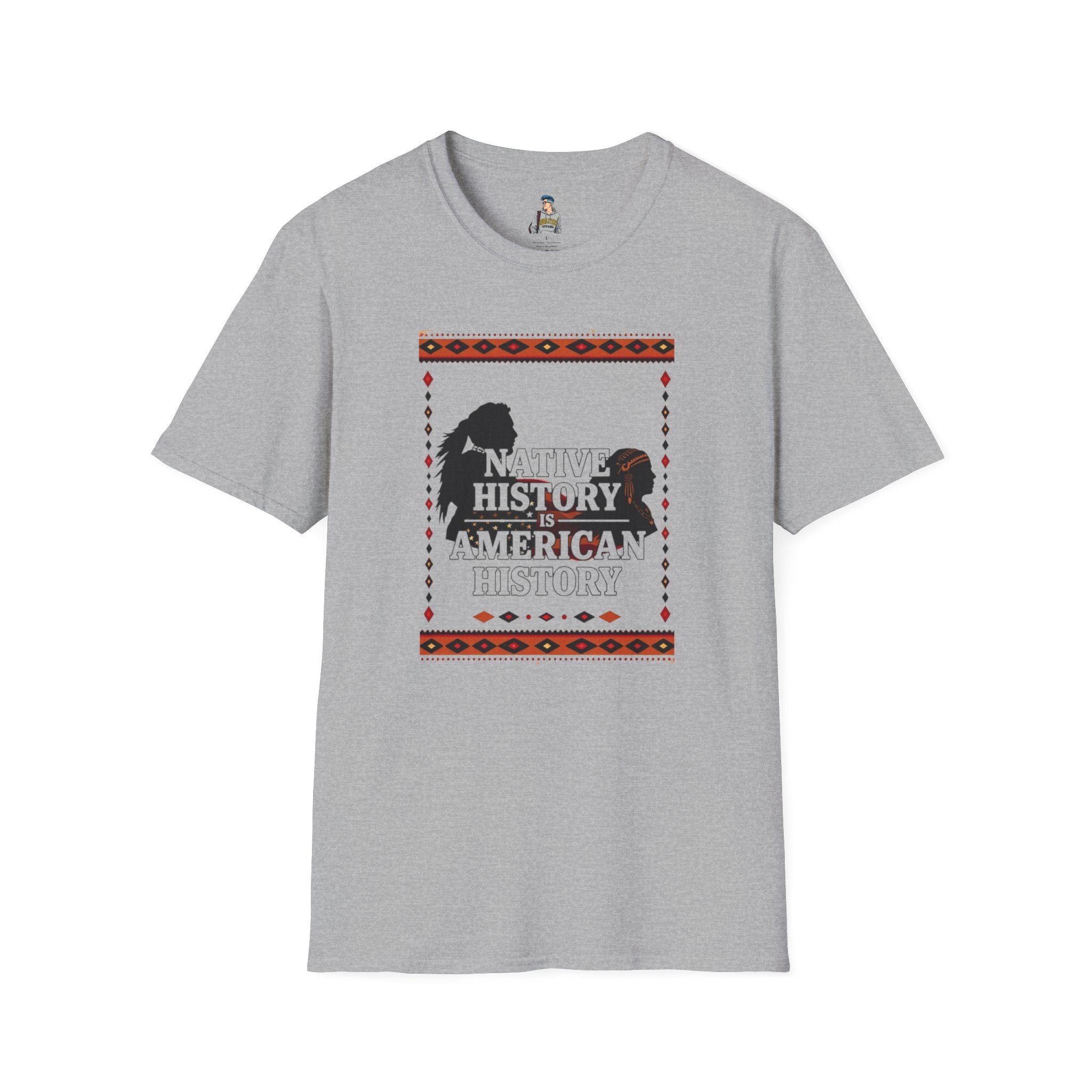 Native History is American History Unisex Softstyle T-Shirt | Cultural Awareness Tee