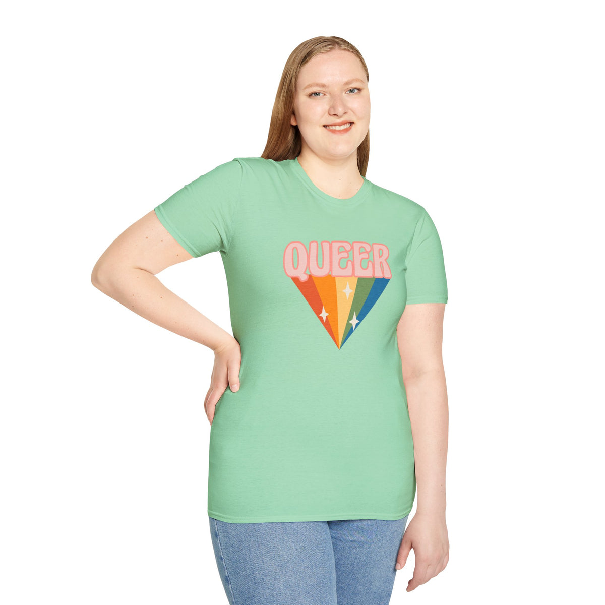 Queer Rainbow Sparkle Pride Tree Las Vegas T-Shirt