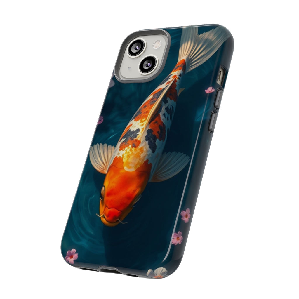 Peaceful Koi Cherry Blossom Tough Cases For Android & iPhone