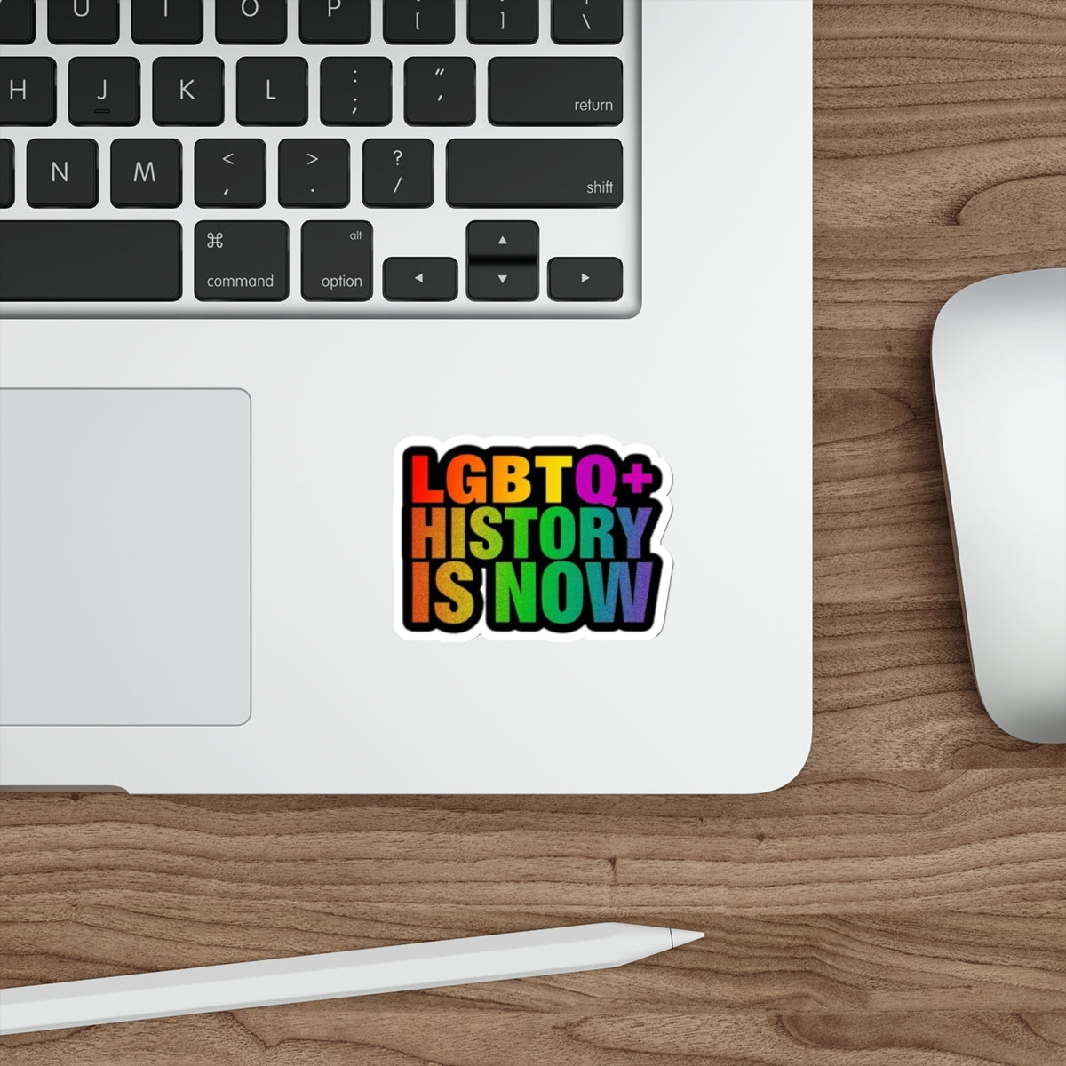 Die-Cut Stickers - LGBTQ+ HISTORY IS NOW