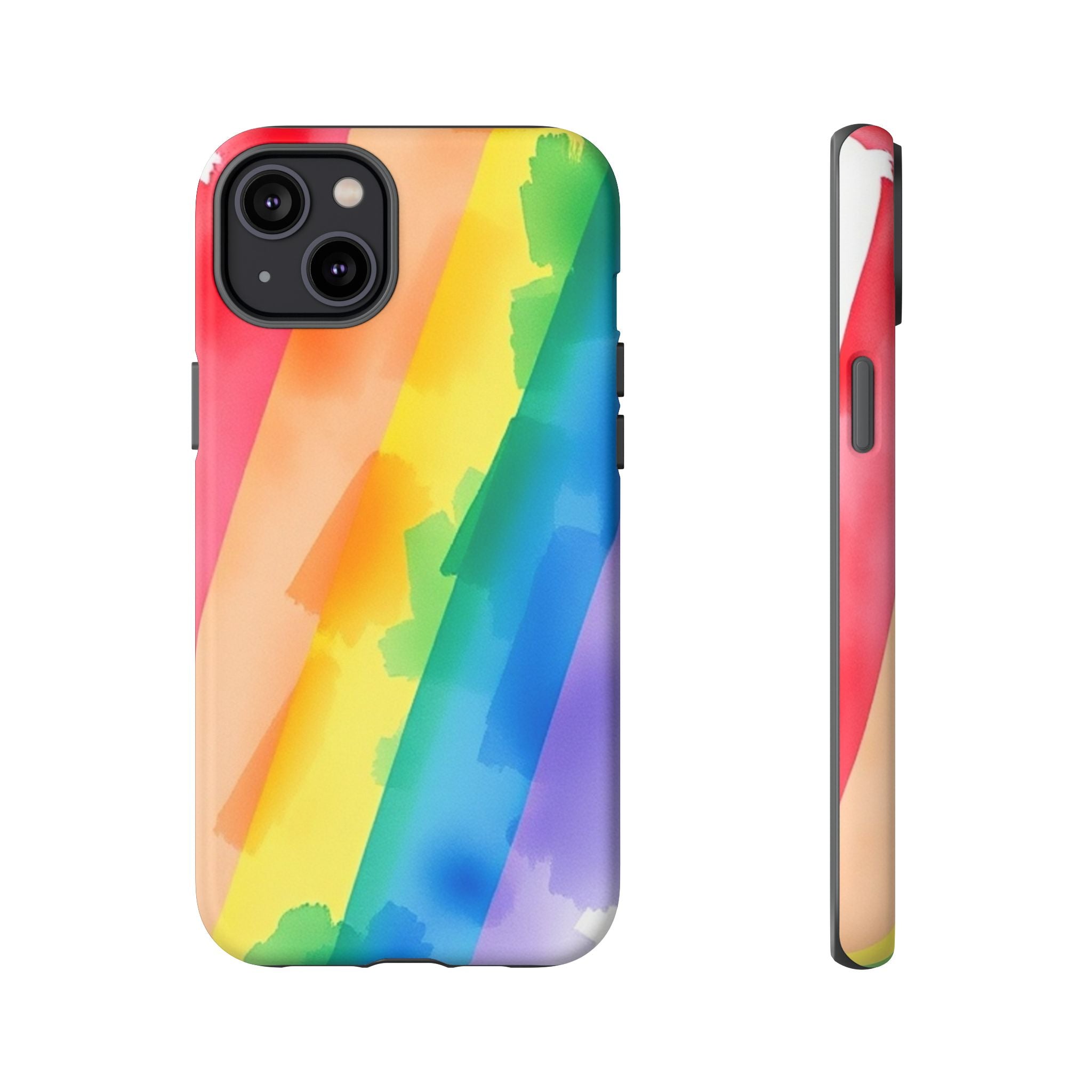 Rainbow Watercolor Art Tough Cases For Android & iPhone