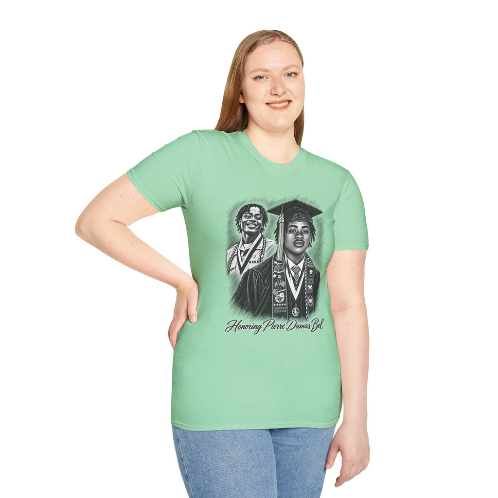 Double Portrait Front - In Memory of Pierre Damas Bel T-Shirt