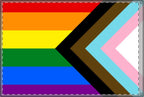 Inclusive Rainbow Pride Double Sided Flag - Celebrate Inclusivity and Diversity