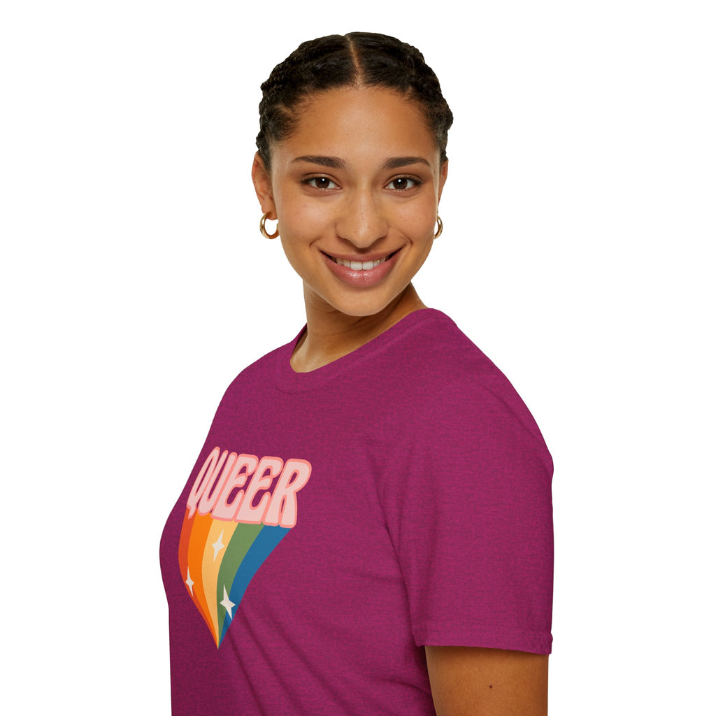 Queer Rainbow Sparkle Pride Tree Las Vegas T-Shirt