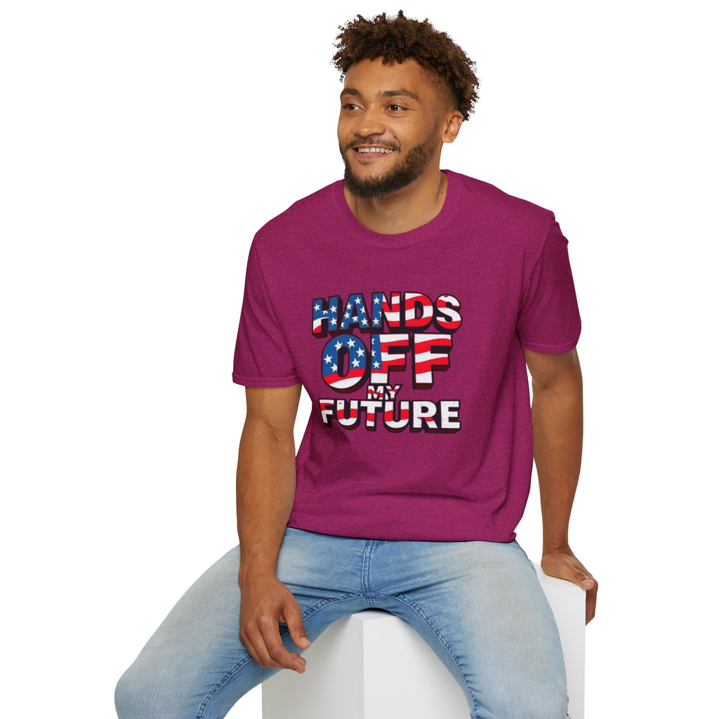 Hands Off My Future Political Statement Tee