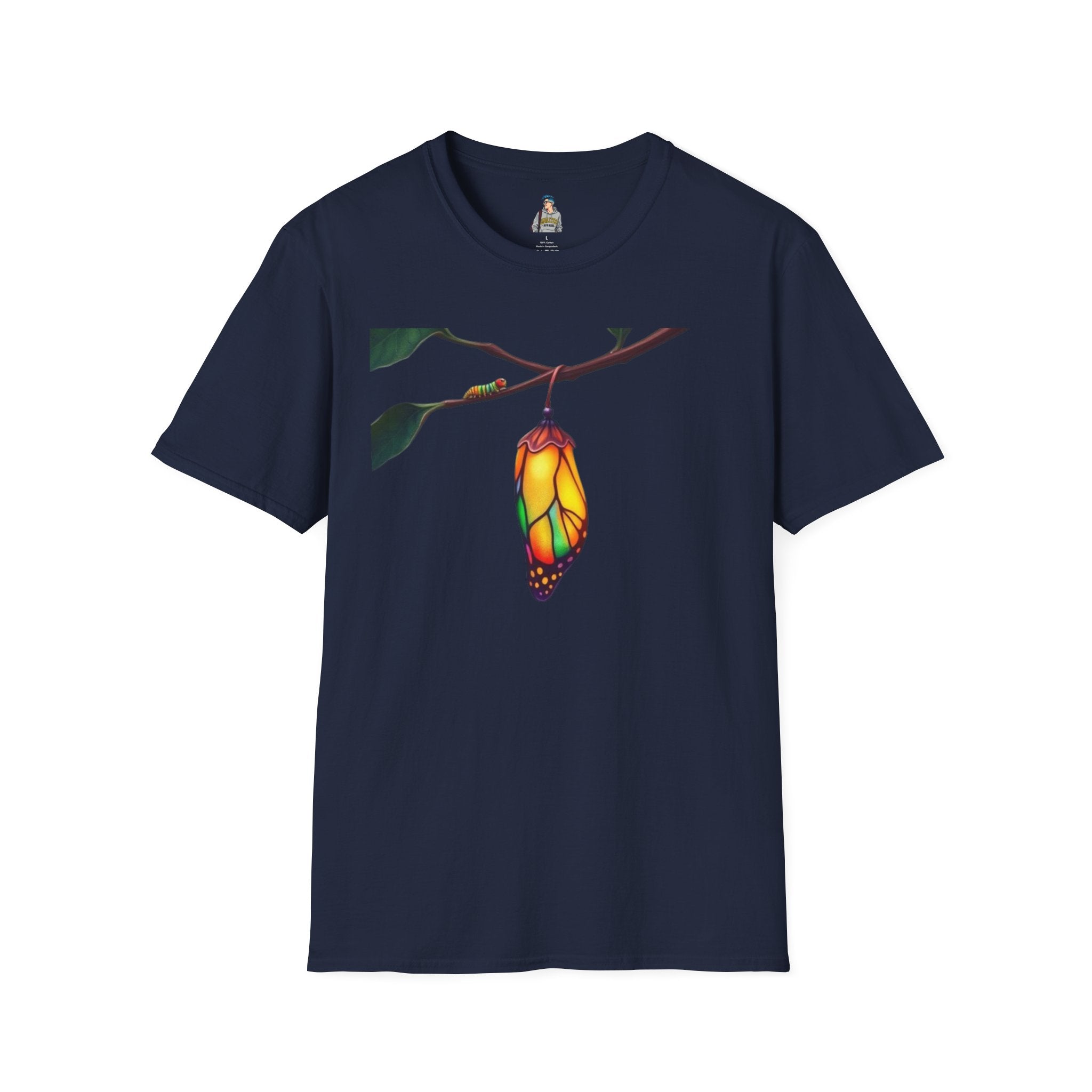 Rainbow Butterfly Cocoon Pride T-Shirt | Unisex Softstyle Tee