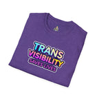 Unisex Softstyle T-Shirt - Trans Visibility Saves Lives Statement Tee