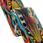 Android OR iPhone Compatible Cases - Rainbow Zebra Design - Unique Tough Cases