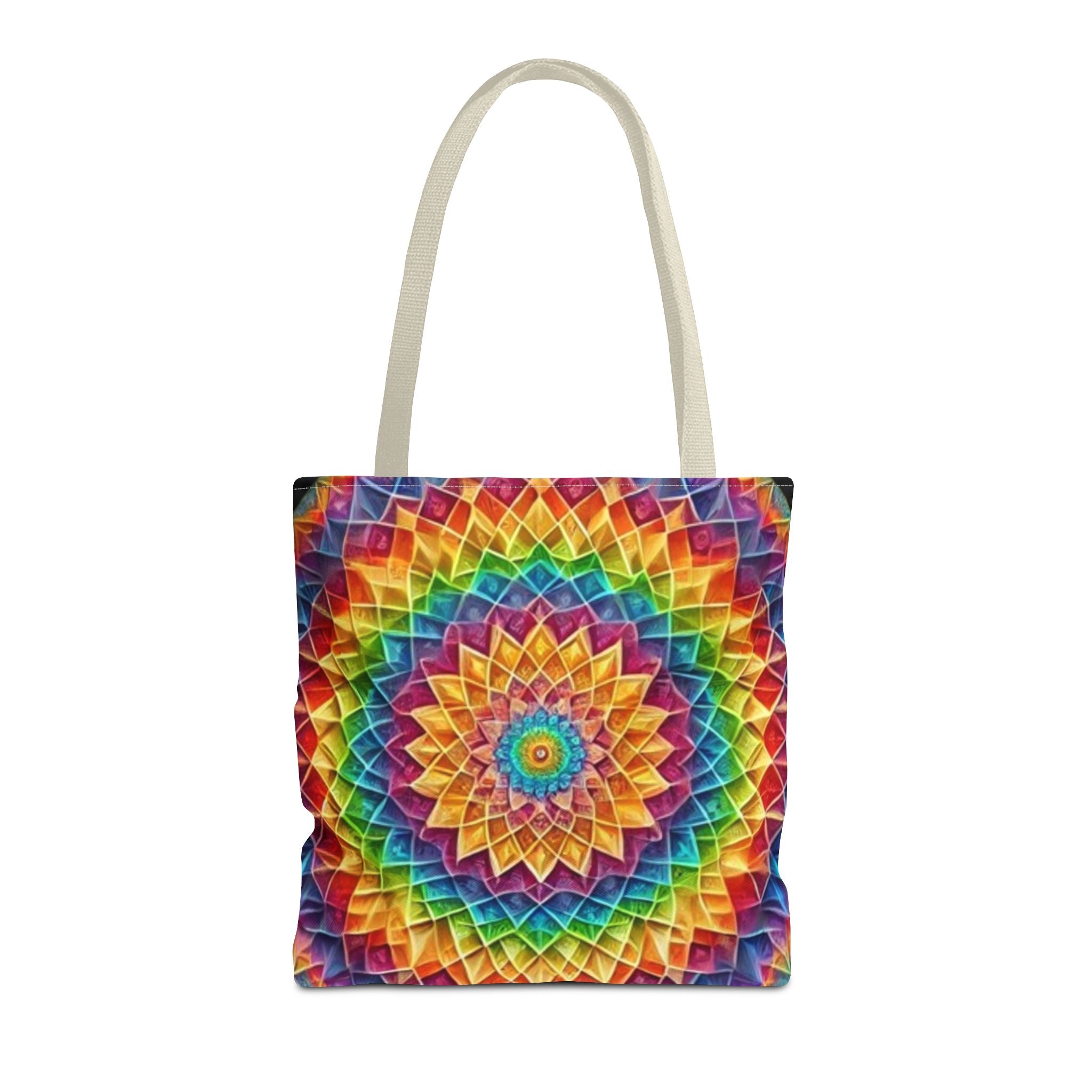 Rainbow Mandala Tote Bag