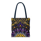 Purple & Yellow Design Tote Bag