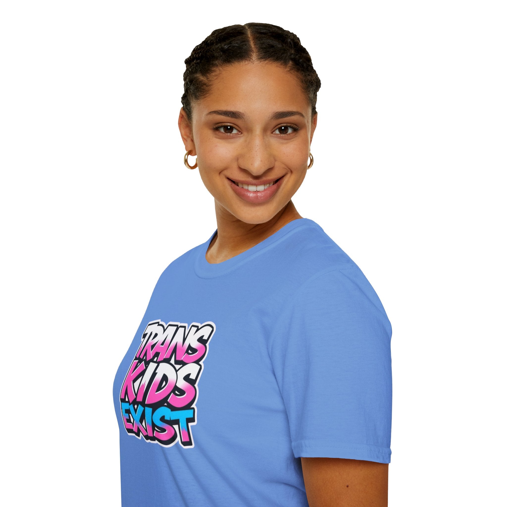 Trans Kids Exist Unisex Softstyle T-Shirt
