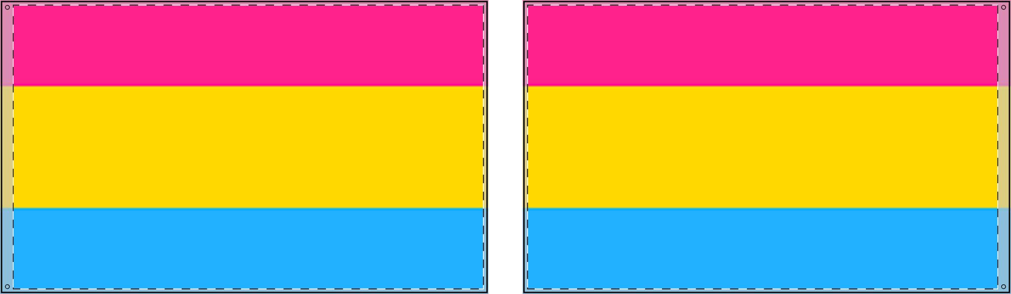 Vibrant Double Sided Pansexual Pride Flag - Perfect for Celebrations & Events