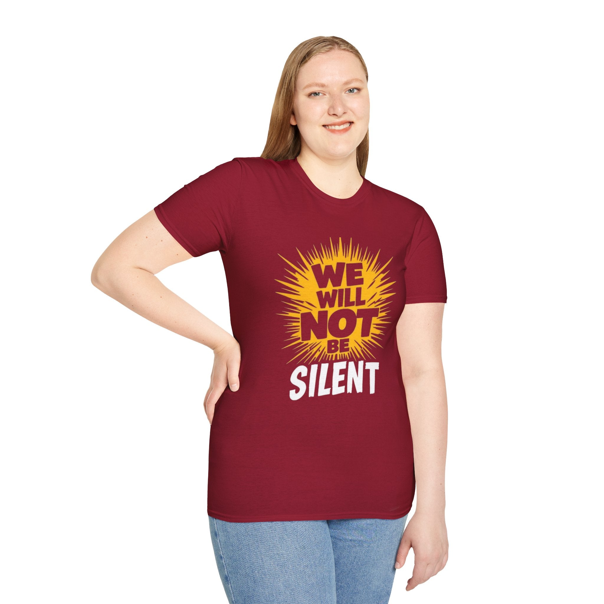 Empowerment Graphic Tee - We Will Not Be Silent | Unisex Softstyle T-Shirt