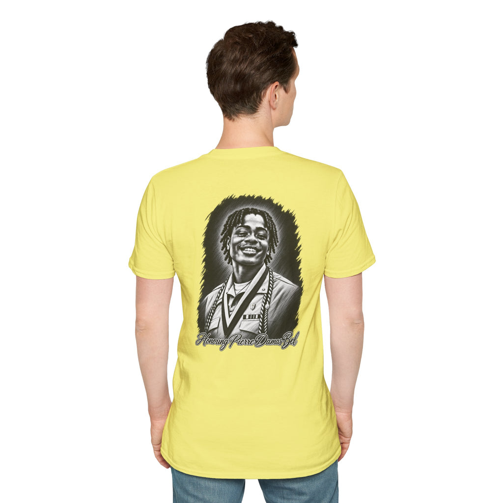 Portrait Front and Back - In Memory of Pierre Damas Bel T-Shirt
