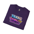 Unisex Softstyle T-Shirt - Trans Visibility Saves Lives Statement Tee
