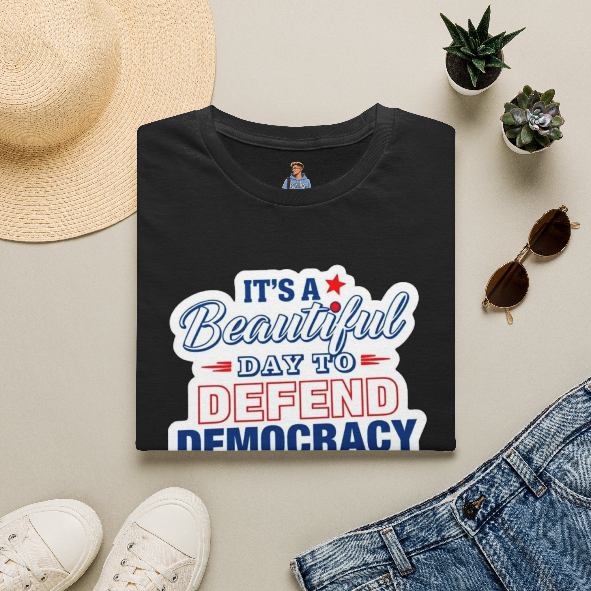 Defend Democracy Unisex Softstyle T-Shirt - Perfect for Activism and Everyday Wear