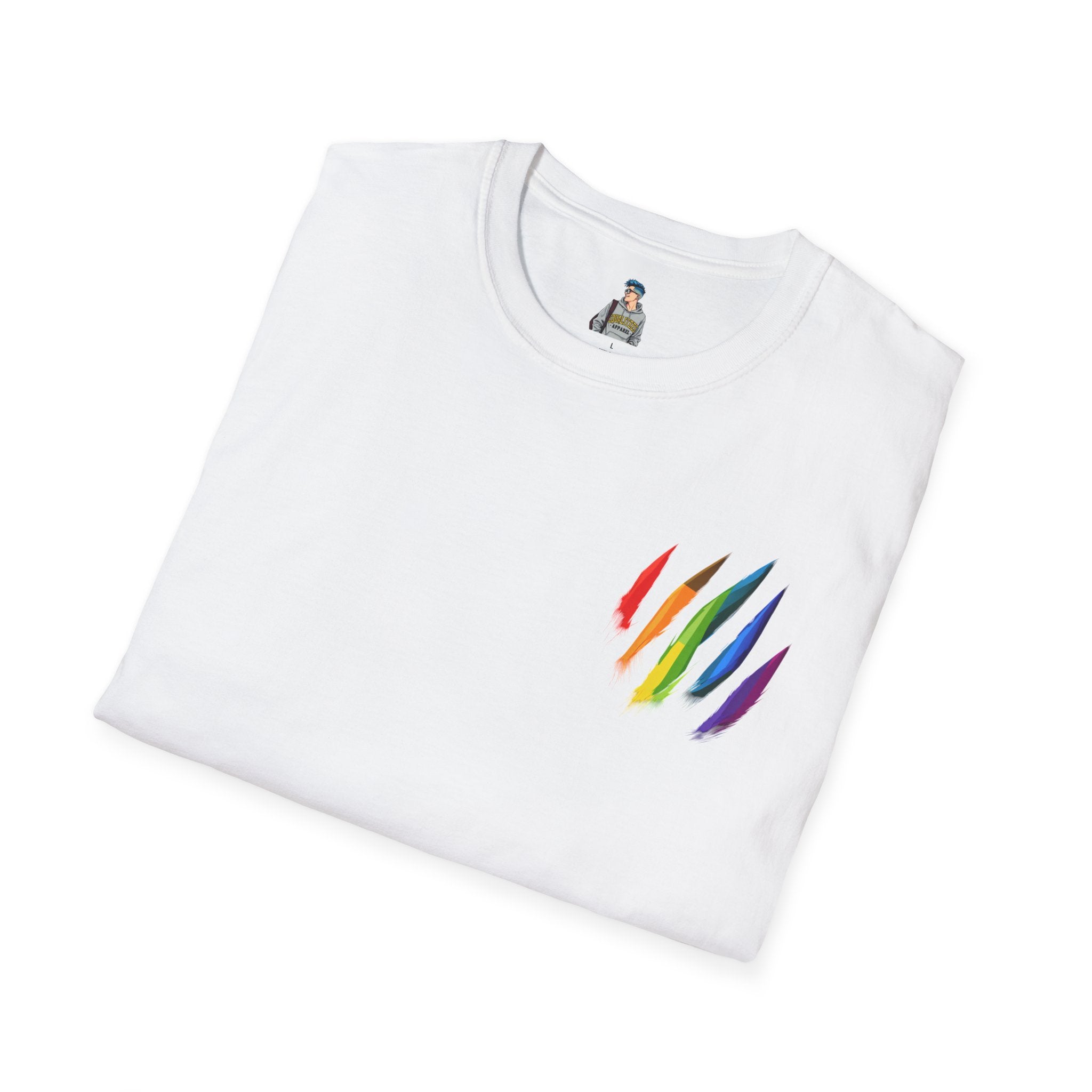 Rainbow Scratch Unisex Softstyle T-Shirt - Casual Comfort for All Occasions