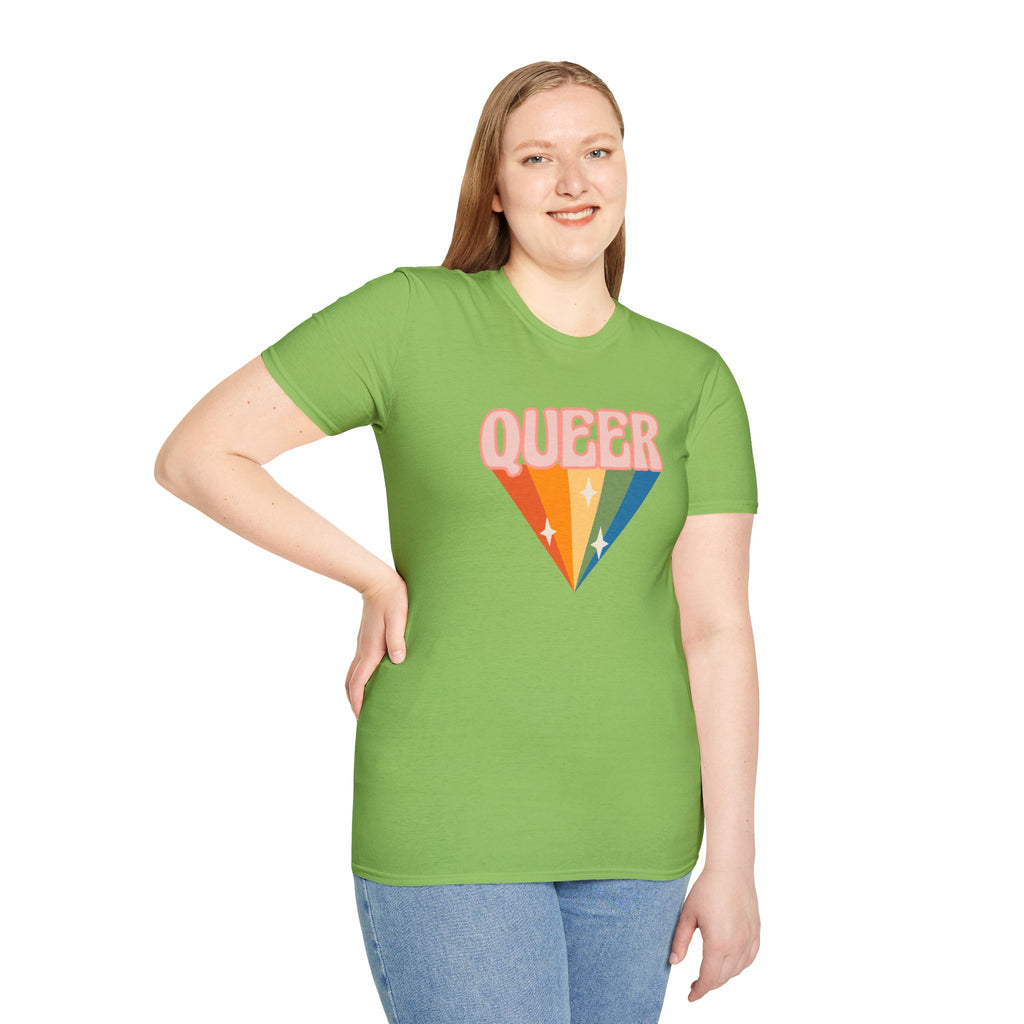 Queer Rainbow Sparkle Pride Tree Las Vegas T-Shirt