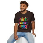 Free Parent Hugs T-Shirt — Colorful Affirming Pride