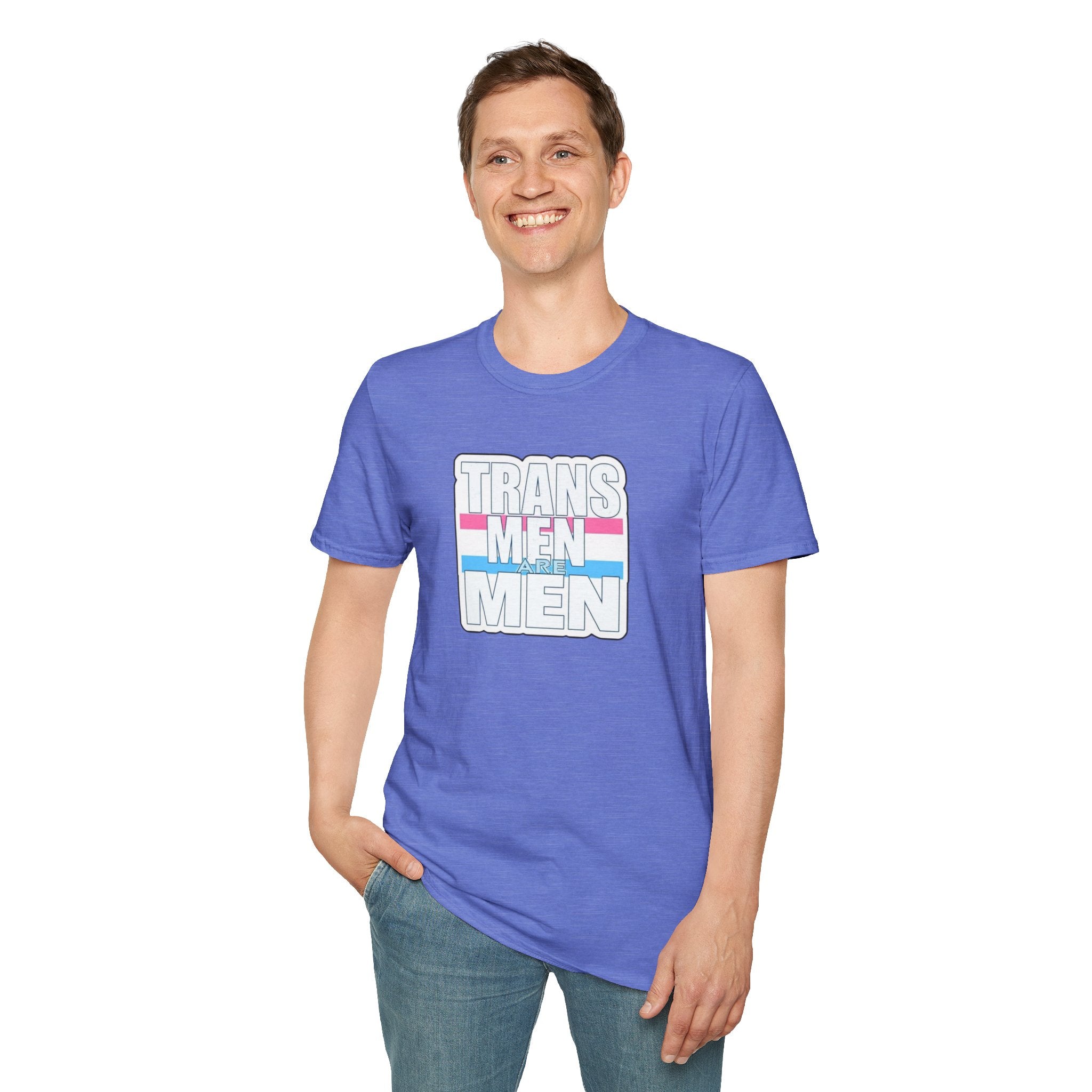 Unisex Softstyle T-Shirt - 'Trans Men Are Men' Statement Tee