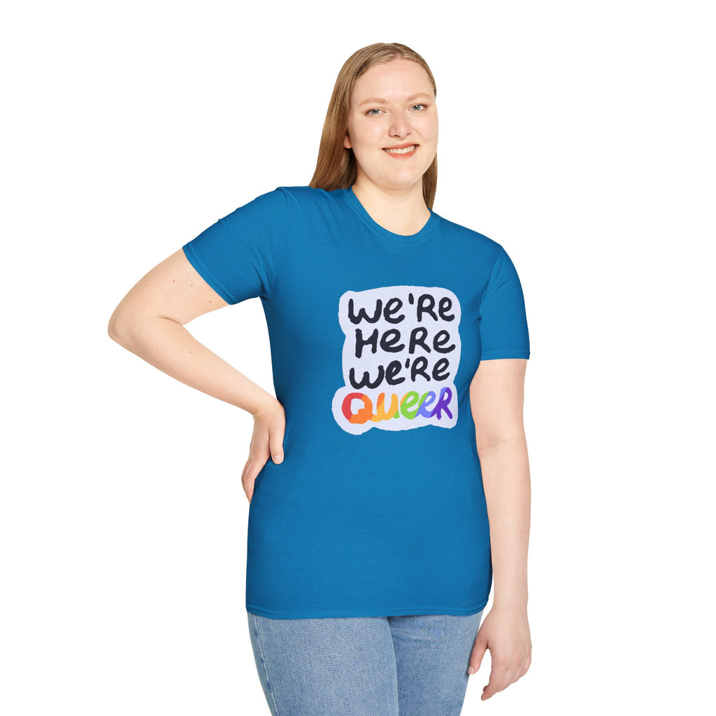 We’re Here We’re Queer Pride Tree Las Vegas T-Shirt