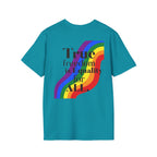 Pride-Theme Unisex Softstyle T-Shirt - "True freedom is Equality for ALL"