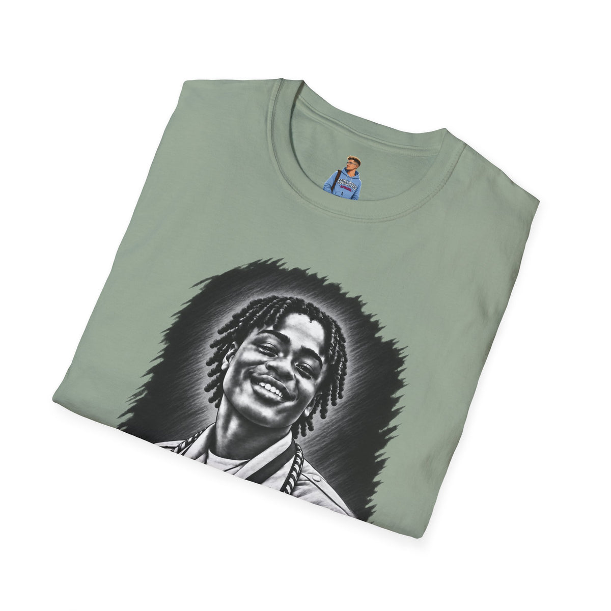 Smiling Portrait Front - In Memory of Pierre Damas Bel T-Shirt