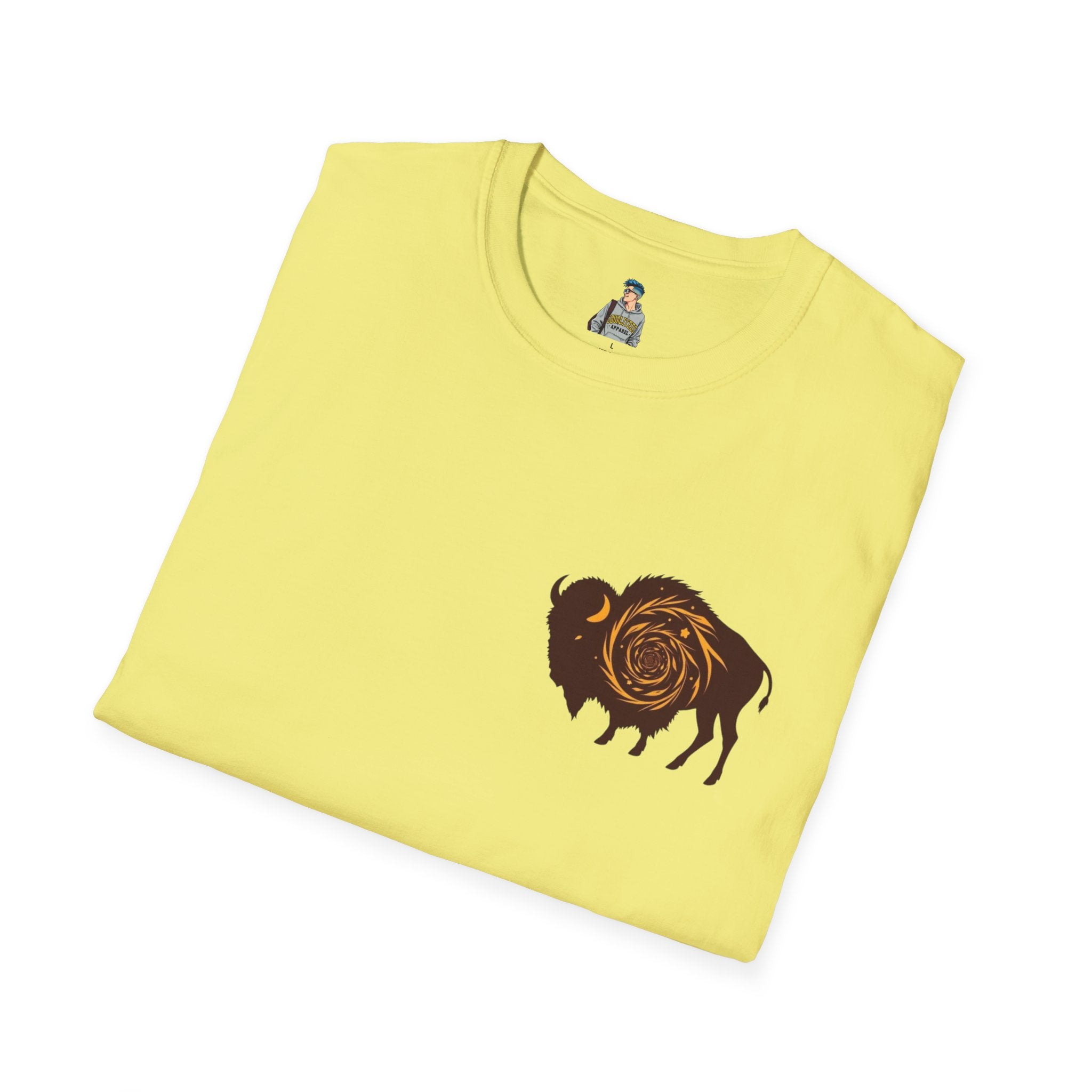 Buffalo Spiral Design Unisex Softstyle T-shirt
