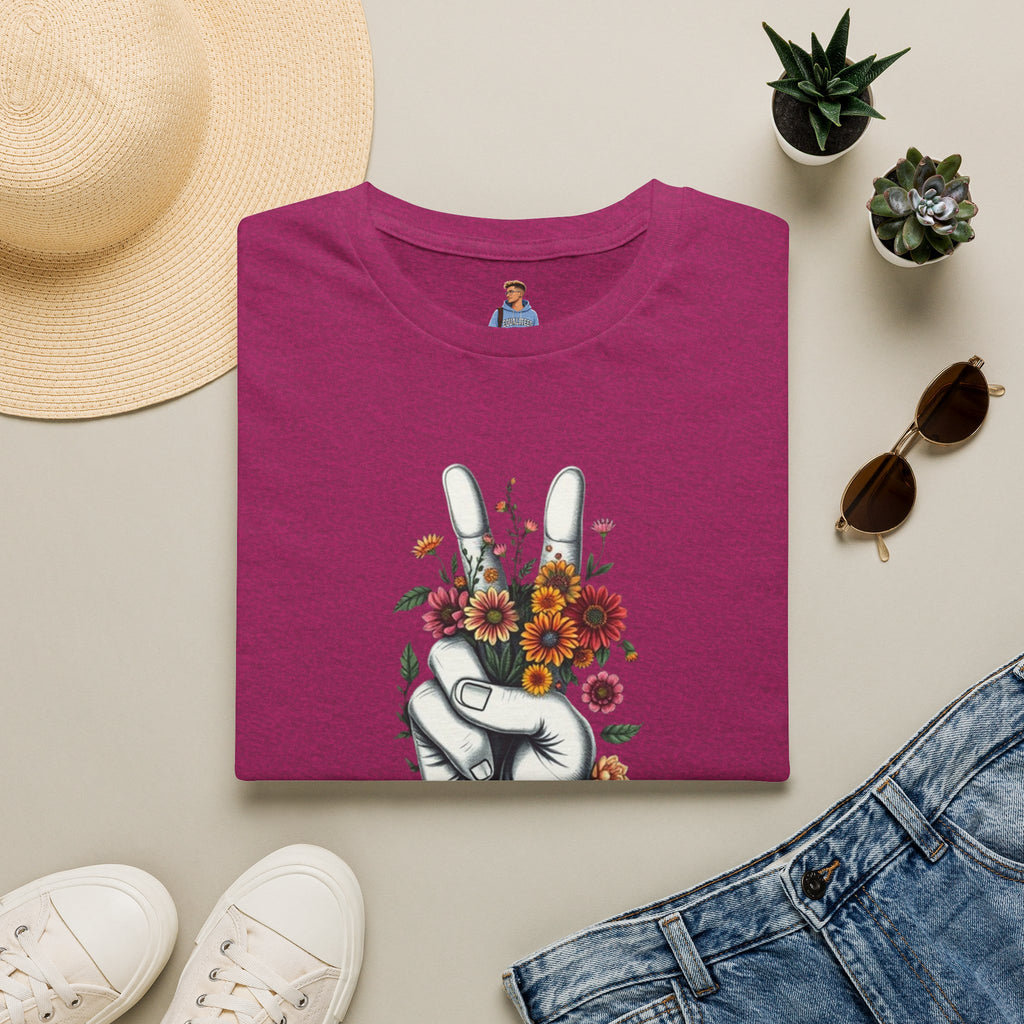 Grow Peace Unisex Softstyle T-Shirt - Boho Inspiration, Perfect for Festivals and Everyday Wear