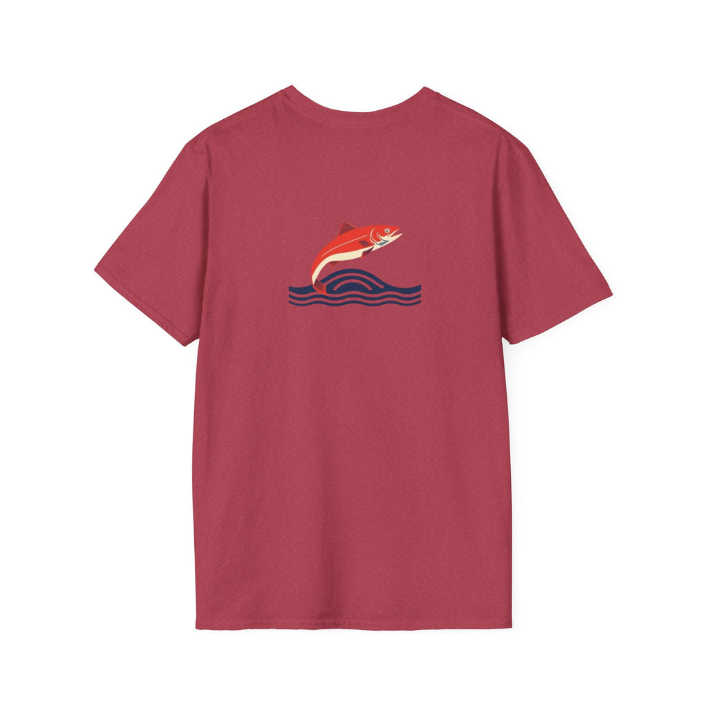 Jumping Salmon Native Pride Softstyle Unisex T-shirt