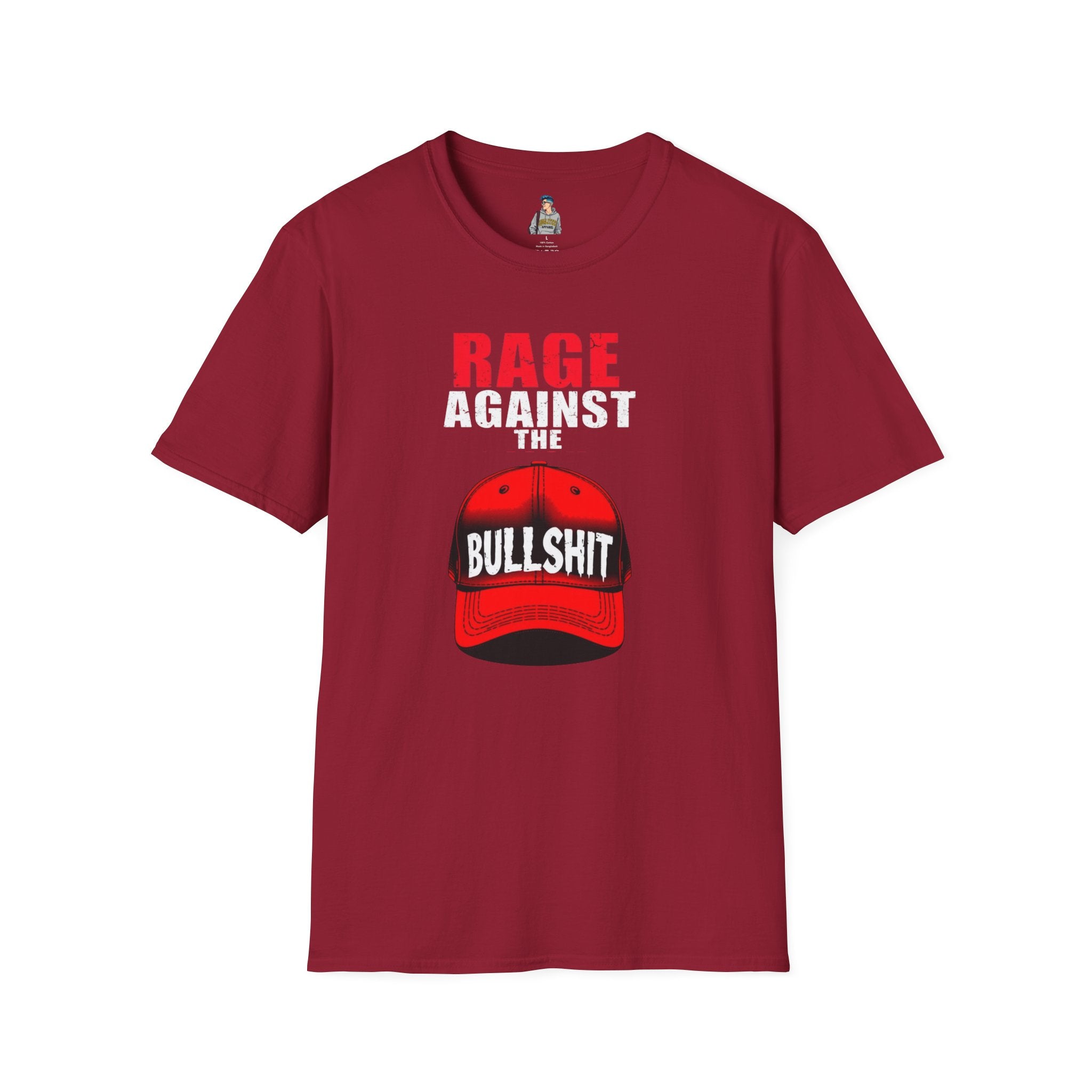 Unisex Softstyle T-Shirt - "Rage Against the BS" Graphic Tee