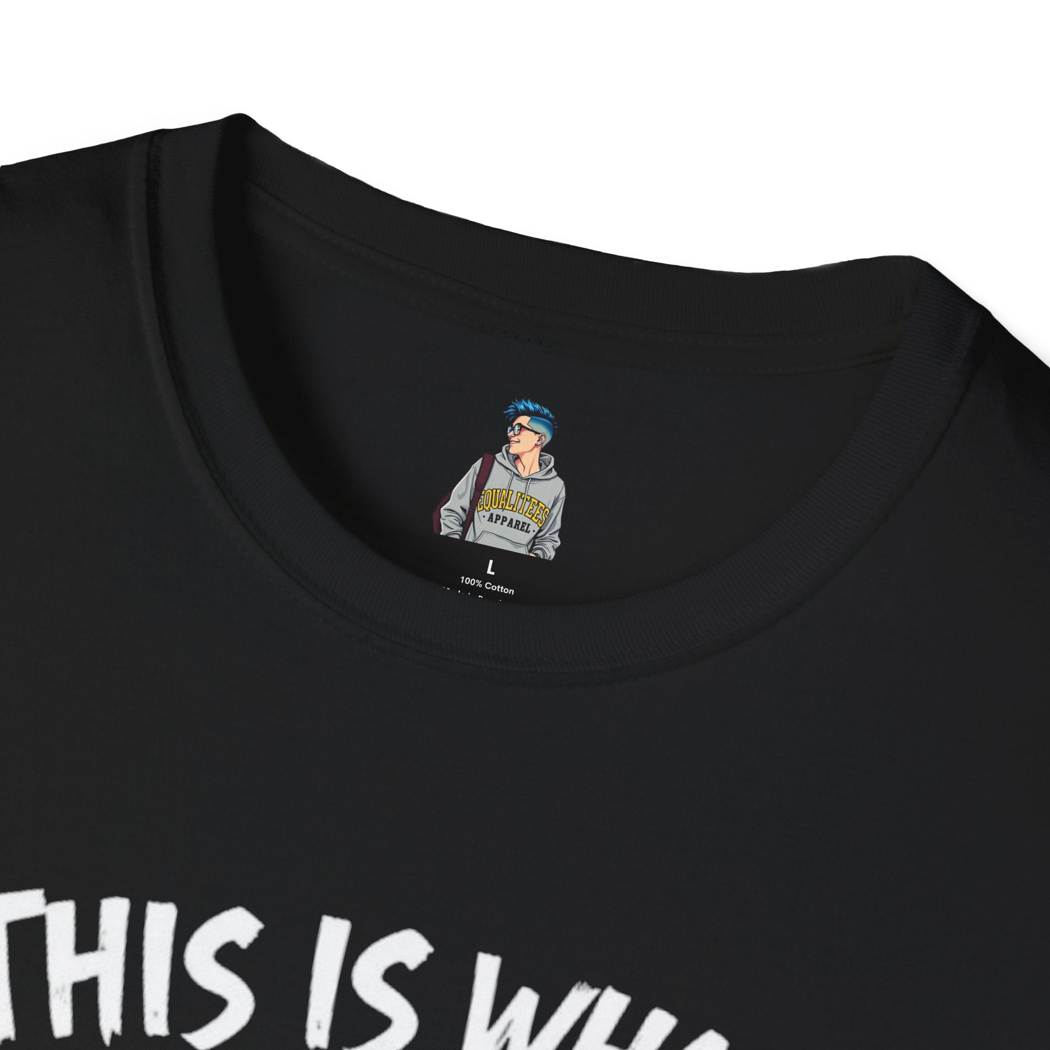 Unisex Softstyle T-Shirt - 'This is what not giving a Sh*t about what you think looks like