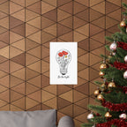 Inspirational Matte Vertical Poster - 'Be the Light'