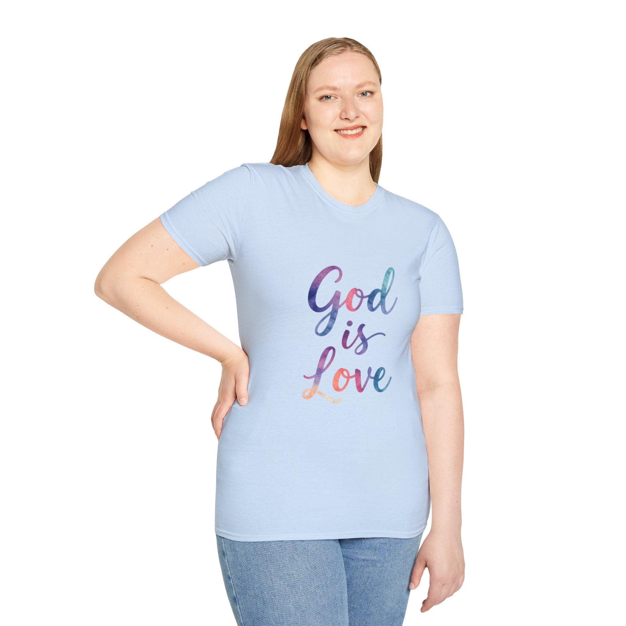 God Is Love T-Shirt — Colorful Tee