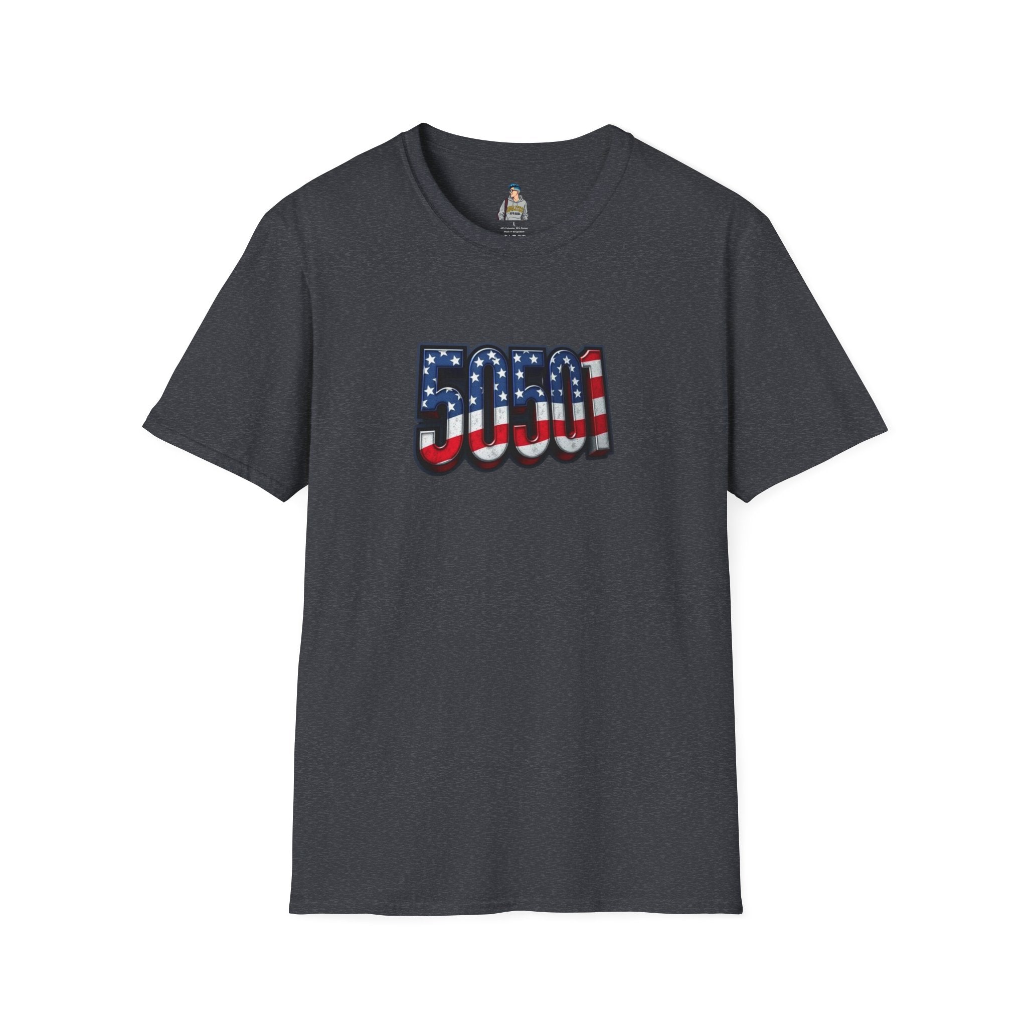 Patriotic Unisex T-Shirt - 50501 We The People Rise - American Flag Design