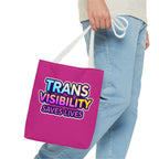 Trans Visibility Saves Lives Tote Bag
