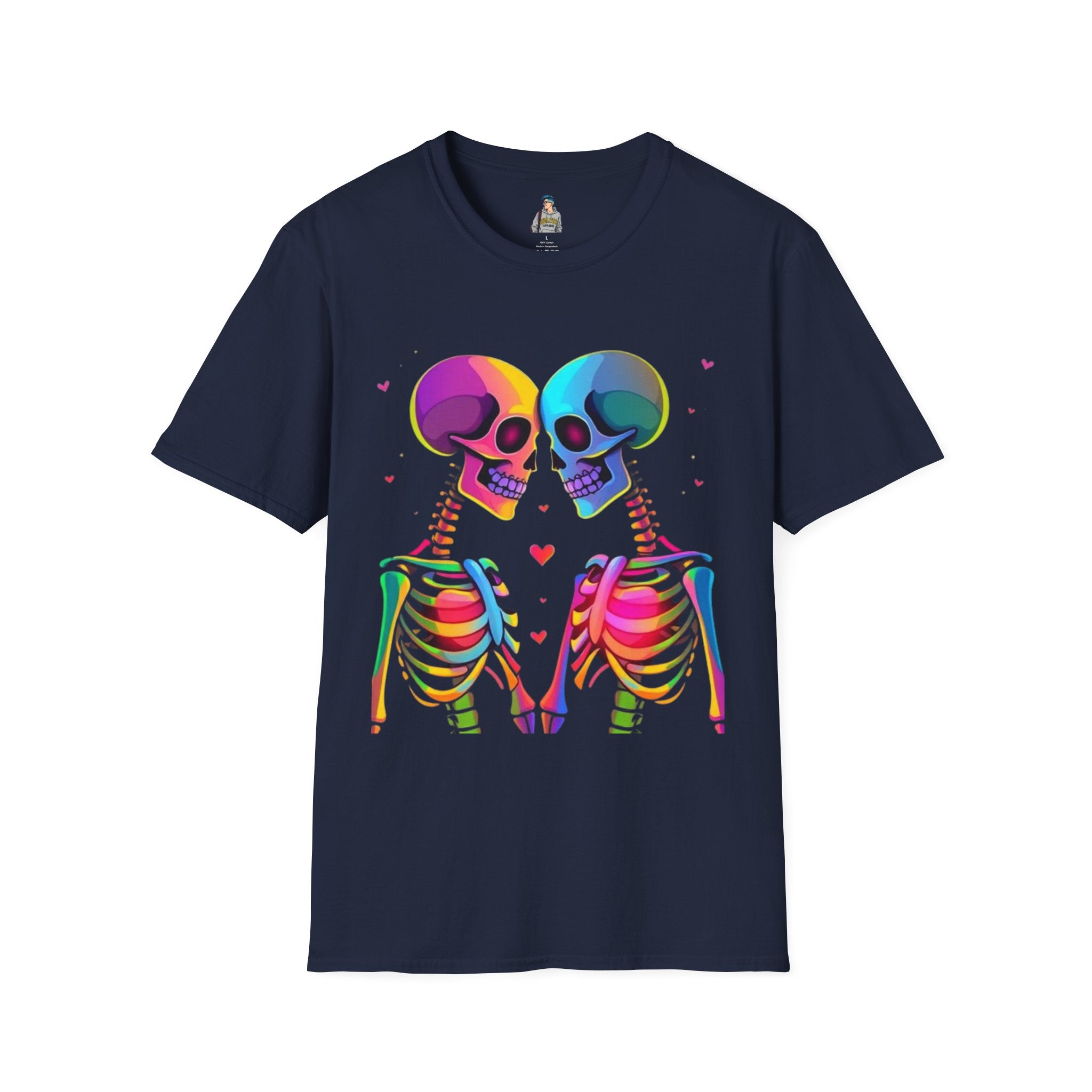 Rainbow Skeleton Love is Deeper Than Skin T-Shirt | Unisex Casual Tee