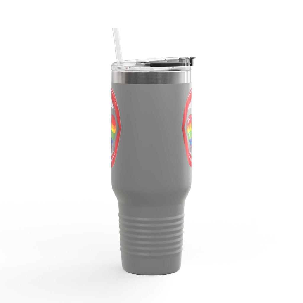 Rainbow Tongue Insulated Travel Mug - 40oz, Perfect for Pride Celebrations