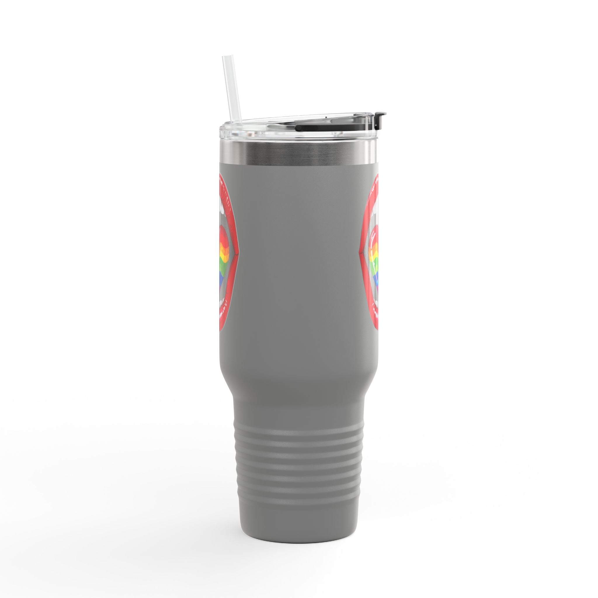 Rainbow Tongue Insulated Travel Mug - 40oz, Perfect for Pride Celebrations