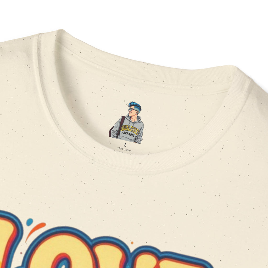 T-Shirt — "Love & Let Love" Retro Rainbow Peace Tee