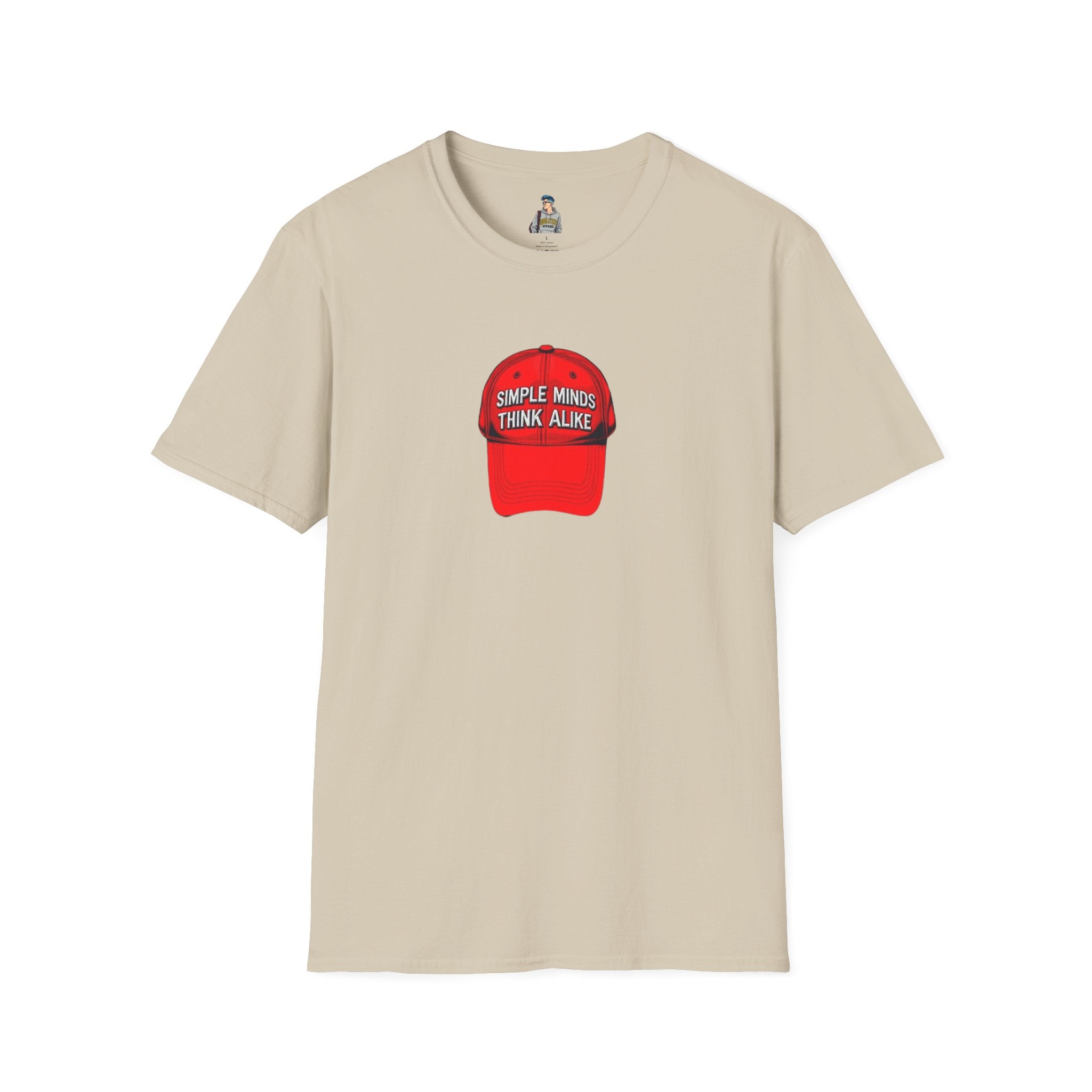 Unisex Softstyle T-Shirt - 'Simple Minds Think Alike' & 'Make America Think Again' Graphic Tee