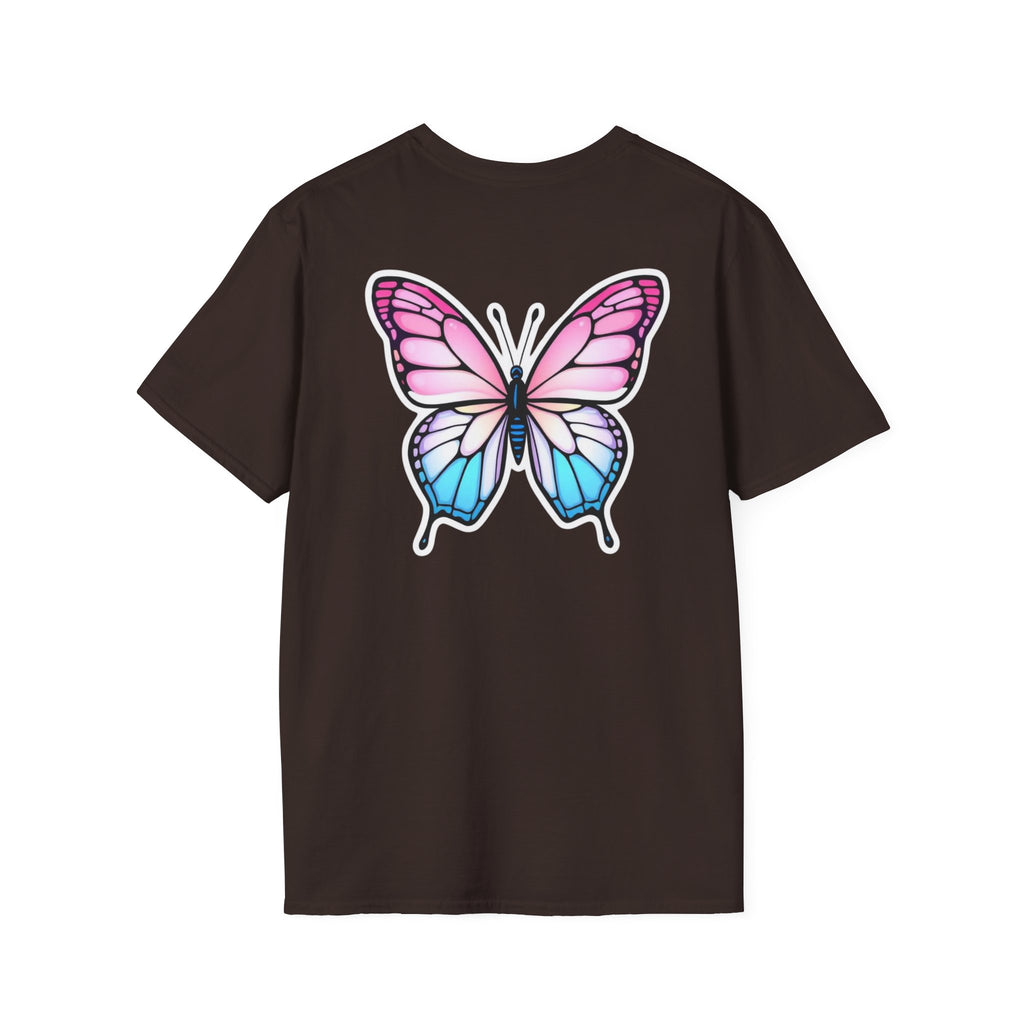 Trans Caterpillar to Butterfly Graphic T-Shirt