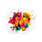 Die-Cut Stickers - Rainbow Feet