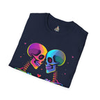 Rainbow Skeleton Love is Deeper Than Skin T-Shirt | Unisex Casual Tee