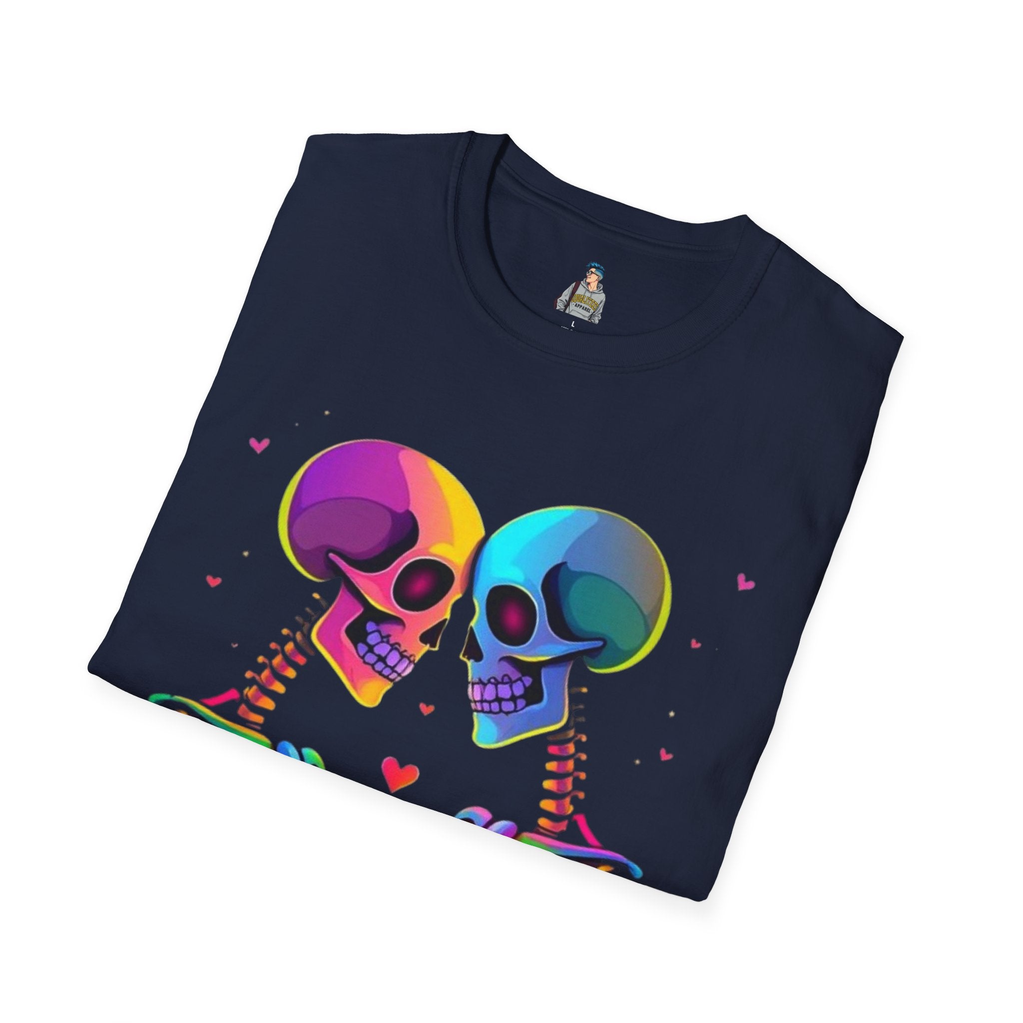 Rainbow Skeleton Love is Deeper Than Skin T-Shirt | Unisex Casual Tee