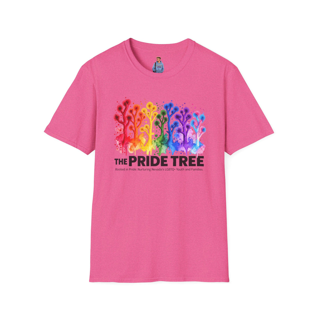 Pride Tree Las Vegas T-Shirt - Black Text