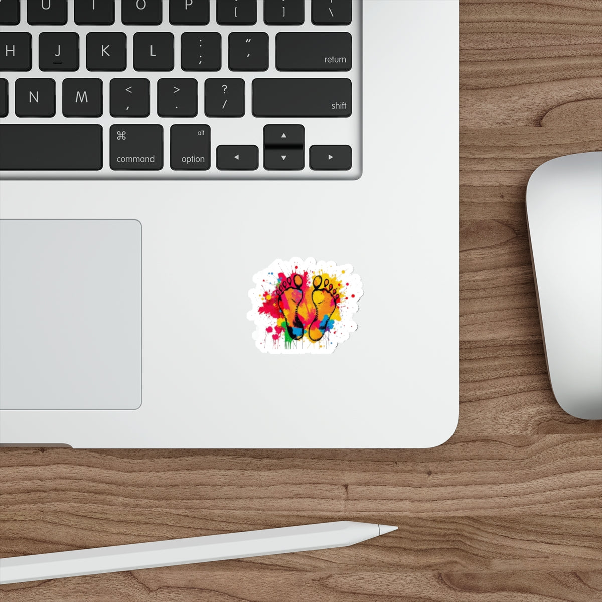 Die-Cut Stickers - Rainbow Feet
