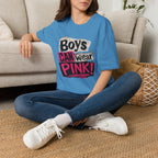 Boys Can Wear Pink T-Shirt — Bold Retro Feminist Graphic Tee
